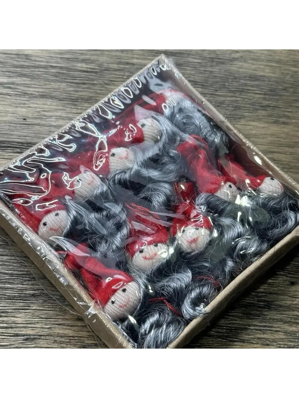 2PK IKEA Felted Vinterfest Christmas Ornaments 10 mini Gnomes Elves New Sealed
